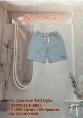 QUẦN KAKI TRẺ 2 NGẮN