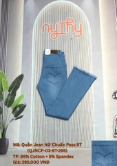 QUẦN JEAN NỮ CHUẨN PASS 9T