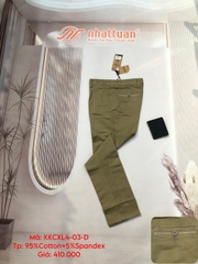 QUẦN KAKI NAM CHUẨN XẾP LY