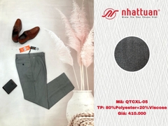 Quần tây chuẩn xếp ly nam dài 410(màu 02-03-05-06-07-08)