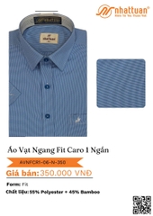 ÁO VẠT NGANG FIT CARO 1 NGẮN