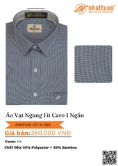 ÁO VẠT NGANG FIT CARO 1 NGẮN