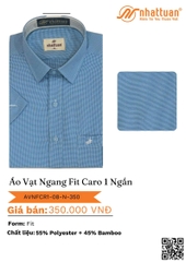 ÁO VẠT NGANG FIT CARO 1 NGẮN