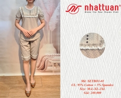 Sét bộ nữ ngắn ngủ, mặc ở nhà ( kiểu 1-240 )