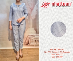 Sét bộ nữ dài ngủ, mặc ở nhà ( kiểu 1-250 )