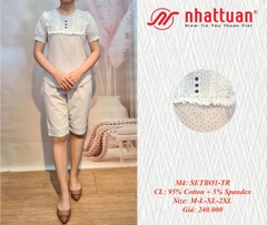 Sét bộ nữ ngắn ngủ, mặc ở nhà ( kiểu 1-240 )