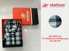 Áo sơ mi caro nam tay ngắn 380