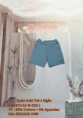 QUẦN KAKI TRẺ 1 NGẮN