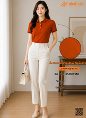 Áo Thun Nữ Polo Màu Ngắn 195.
