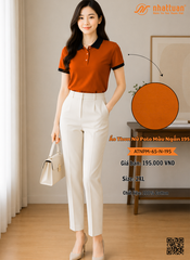Áo Thun Nữ Polo Màu Ngắn 195.