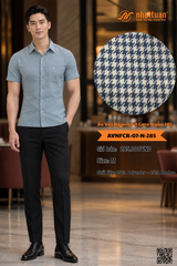 Áo Vạt Ngang Fit Caro Ngắn 285.