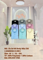 ÁO SƠ MI BODY MÀU DÀI
