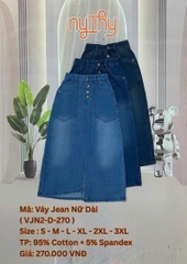 VÁY JEAN NỮ DÀI