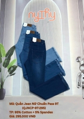 QUẦN JEAN NỮ CHUẨN PASS 9T