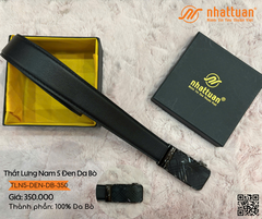 Thắt Lưng Nam 5 Đen Da Bò 350