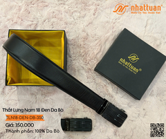 Thắt Lưng Nam 18 Đen Da Bò 350