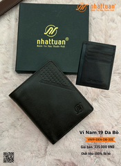 Ví Nam 19-ĐEN Da Bò 335