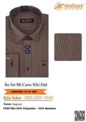 Áo Sơ Mi Caro Nhí Tay Dài