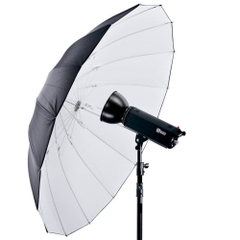 Combo dù phản trắng và vải softbox 180cm