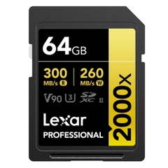 Thẻ nhớ SDXC Lexar Professional Gold 2000x UHS-II V90