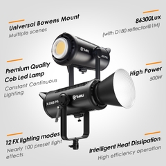 Đèn LED Tolifo X-500B Pro 500W DMX 512 Có choá