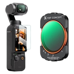 Kính Lọc K&F Concept Magnetic ND2-ND32 & Black Mist 1/4 2-in-1 (KF01.2616) Cho DJI Osmo Pocket 3 Và Pocket 4