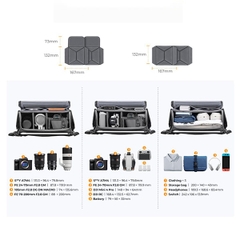 Túi máy ảnh K&Fconcept KF13.163 đeo chéo 10L