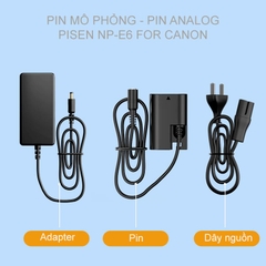 Pin ảo Pisen NJ-LP-E6 thay thế pin Canon NP-E6
