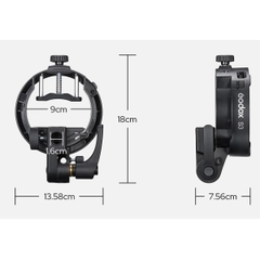 Ngàm chuyển Bowens Godox S3 for V860 V1 V100 AD200 AD300