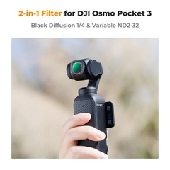 Kính Lọc K&F Concept Magnetic ND2-ND32 & Black Mist 1/4 2-in-1 (KF01.2616) Cho DJI Osmo Pocket 3 Và Pocket 4