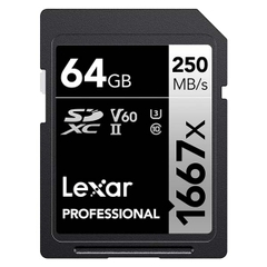 Thẻ nhớ SDXC Lexar Professional 1667x UHS-II V60 Series