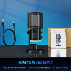 Micro FIFINE AM6 Gaming RGB Cổng USB