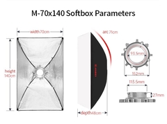 Softbox Jinbei M70x100