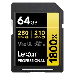 Thẻ Nhớ SDXC Lexar Professional 1800x UHS-II V60 Series