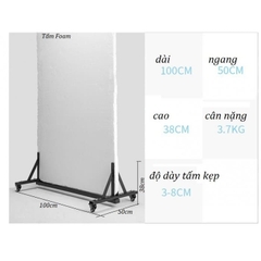 Chân kẹp xốp tản sáng có bánh xe
