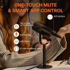 Micro Saramonic MV Pod Thu Âm Chuyên Nghiệp Cho Podcasting, Livestream Và Gaming