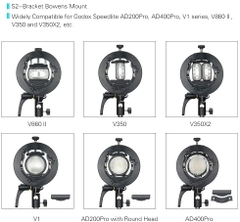 Softbox Godox SGUV 80×80 kèm giá đỡ S2