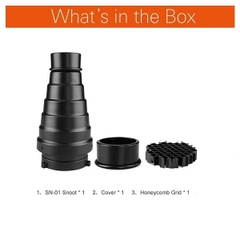 Snoot Godox SN-01 kèm lưới tổ ong