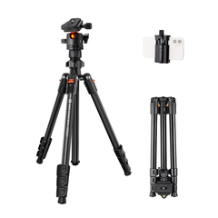 Chân máy ảnh K&F Concept K234A0+ BH-28L + phone holder