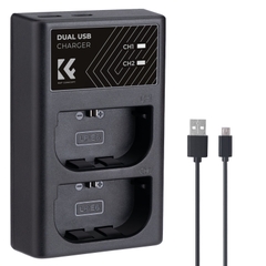 Sạc pin kép K&F Concept LP-E6 LP-E6N LP-E6NH (KF28.0007)