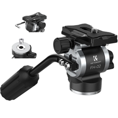 Củ dầu Tripod Fluid Head K&F Concept FH-02 tải trọng 3kg