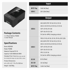 Pin V-mount Neewer PS099E 6800mAh