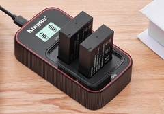 Bộ sạc đôi và 2 pin KingMa LP-E12