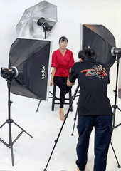 Bộ kit đèn flash godox MS300D-3 đèn