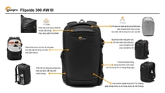 Balo máy ảnh Lowepro Flipside 300 AW III- Hàng chính hãng