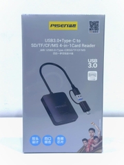 Đầu đọc thẻ Pisen USB 3.0/Type-C 4 in1 3.0 NJ-TC32
