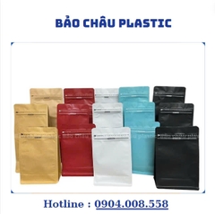 Túi zipper 8 cạnh đáy bằng
