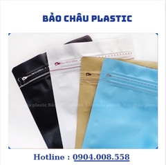 Túi zipper 8 cạnh đáy bằng