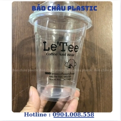 Set 50 Ly Nhựa PP Có Nắp Đế Bằng Cao Cấp, Dung Tích 400ml, 500ml,700ml Đủ Kích Thước. Có IN cốc theo yêu cầu
