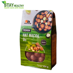 Hạt Macca Úc nứt vỏ 454gr - SmileNut